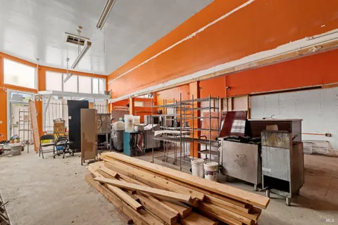 a room with gym equipment