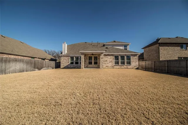 a backyard of a house