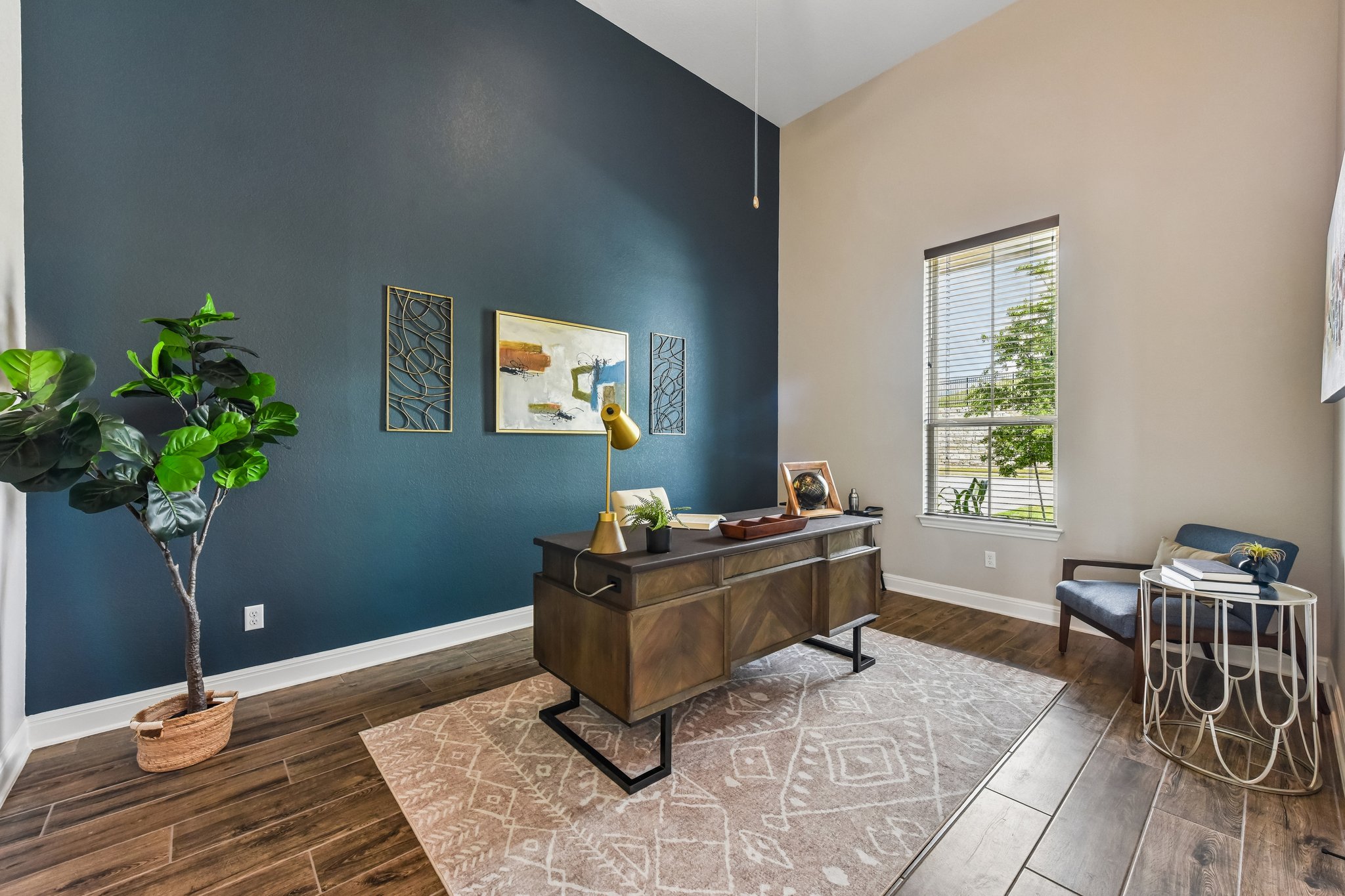19113 Freeman Circle Austin, TX 78738 - Photo 15 of 37 High ceilings and rich wood flooring define this elegant and productive office space.