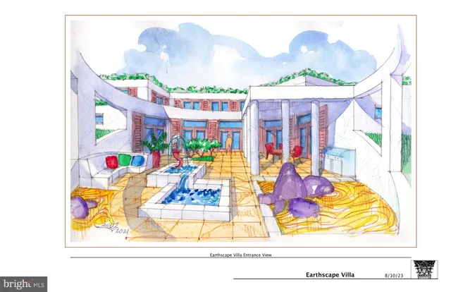 a view of a building with a street view