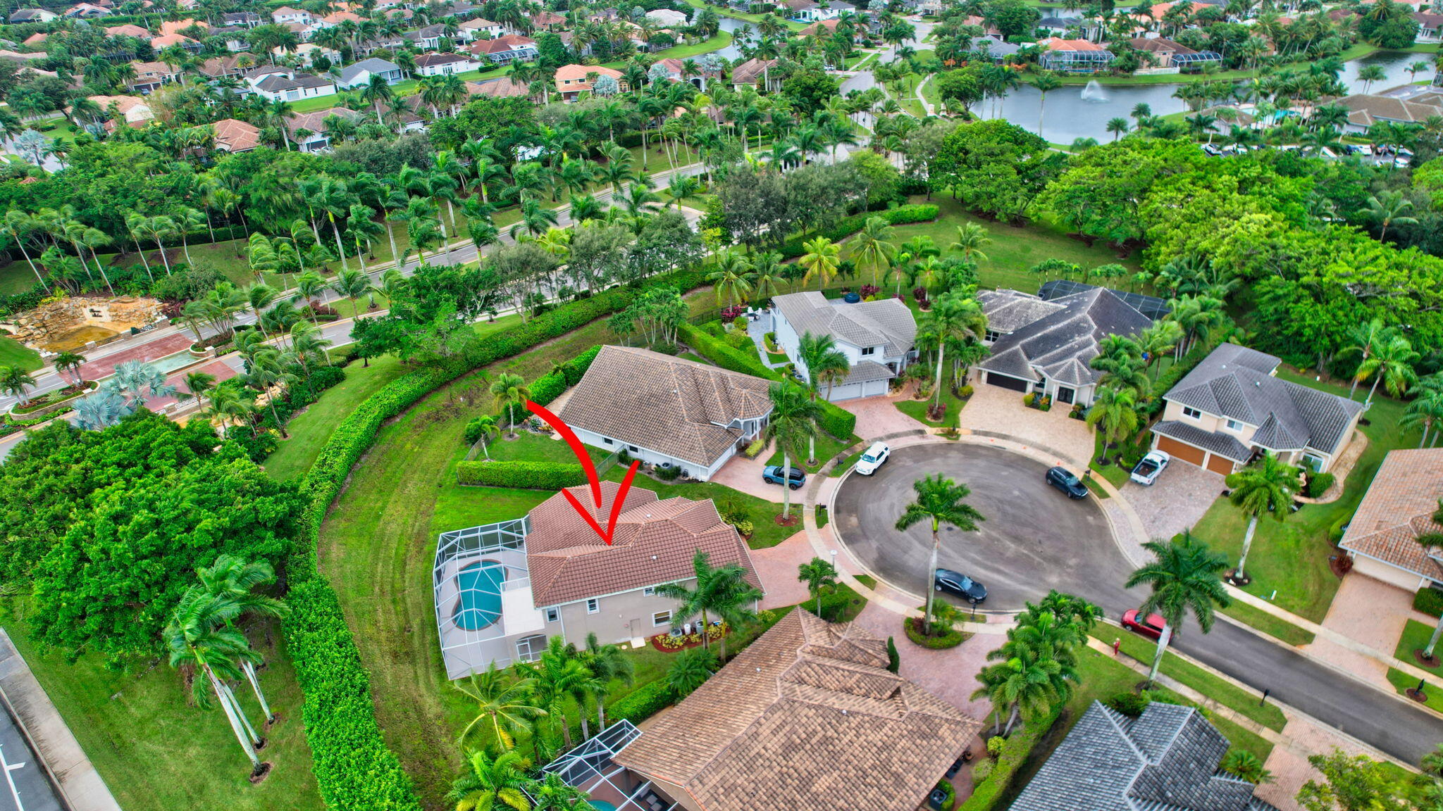 19952 Dinner Key Drive Boca Raton, FL 33498 - Photo 50 of 94 an aerial view of house with yard