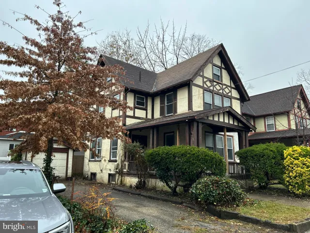a view of a building with a garden