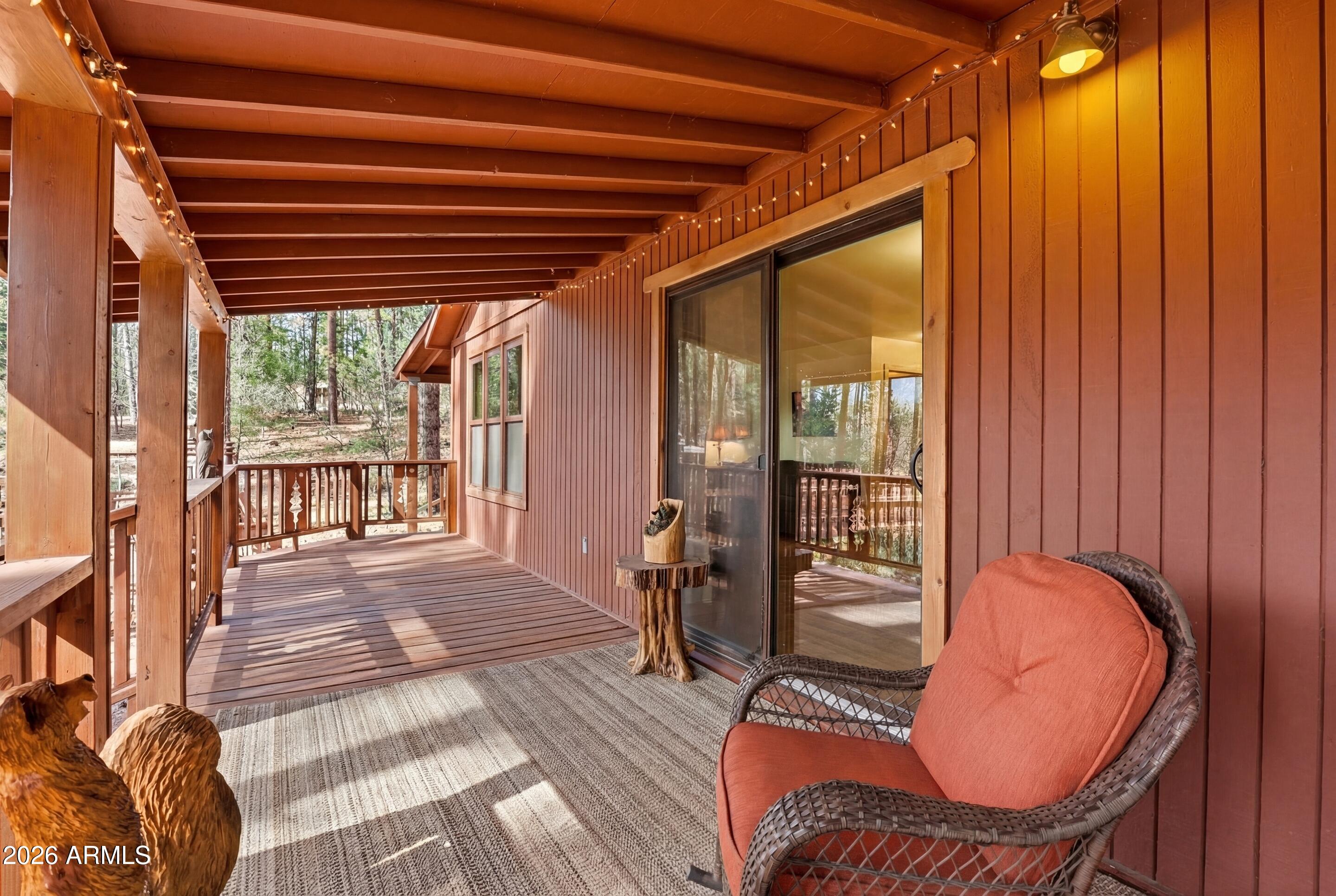 5920 Robin Way Pine, AZ 85544 - Photo 51 of 55 a balcony view with a seating space