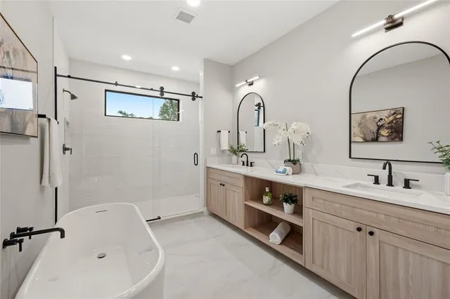 an aerial view of a city with lots of residential buildings