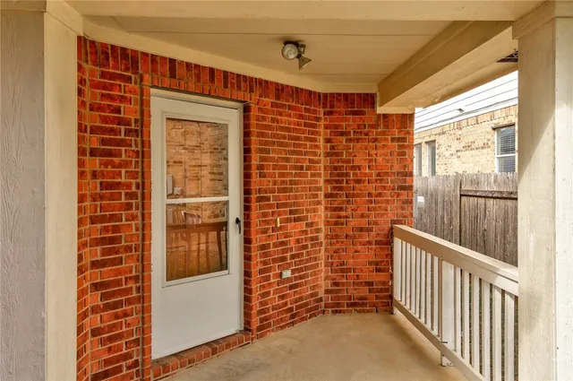 a view of front door