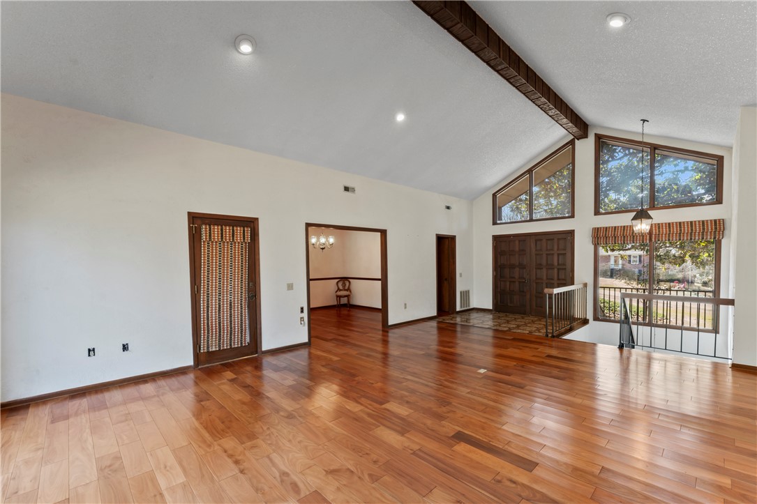 501 Westminster Drive Pendleton, SC 29670 - Photo 5 of 50 Main Living Room features wood floors and open Entry with custom wood Doors