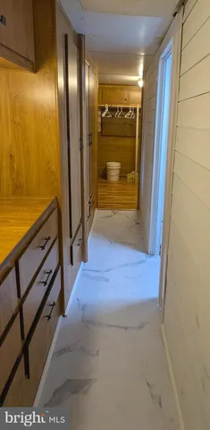 a bedroom with a bed and a shower