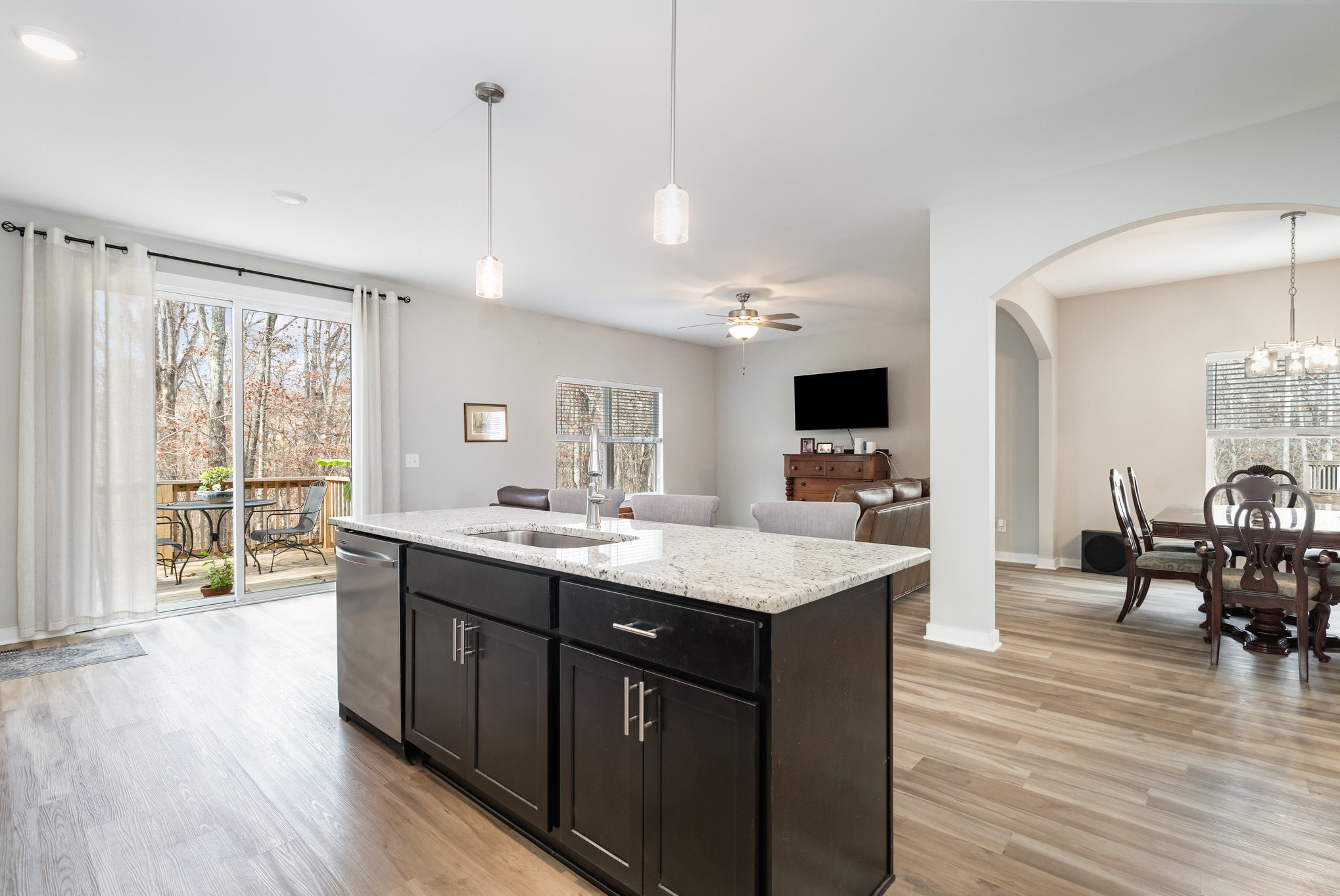 2074 Morgan Court Springfield, TN 37172 - Photo 10 of 24 a view of living room kitchen island stainless steel appliances wooden floor and living room view