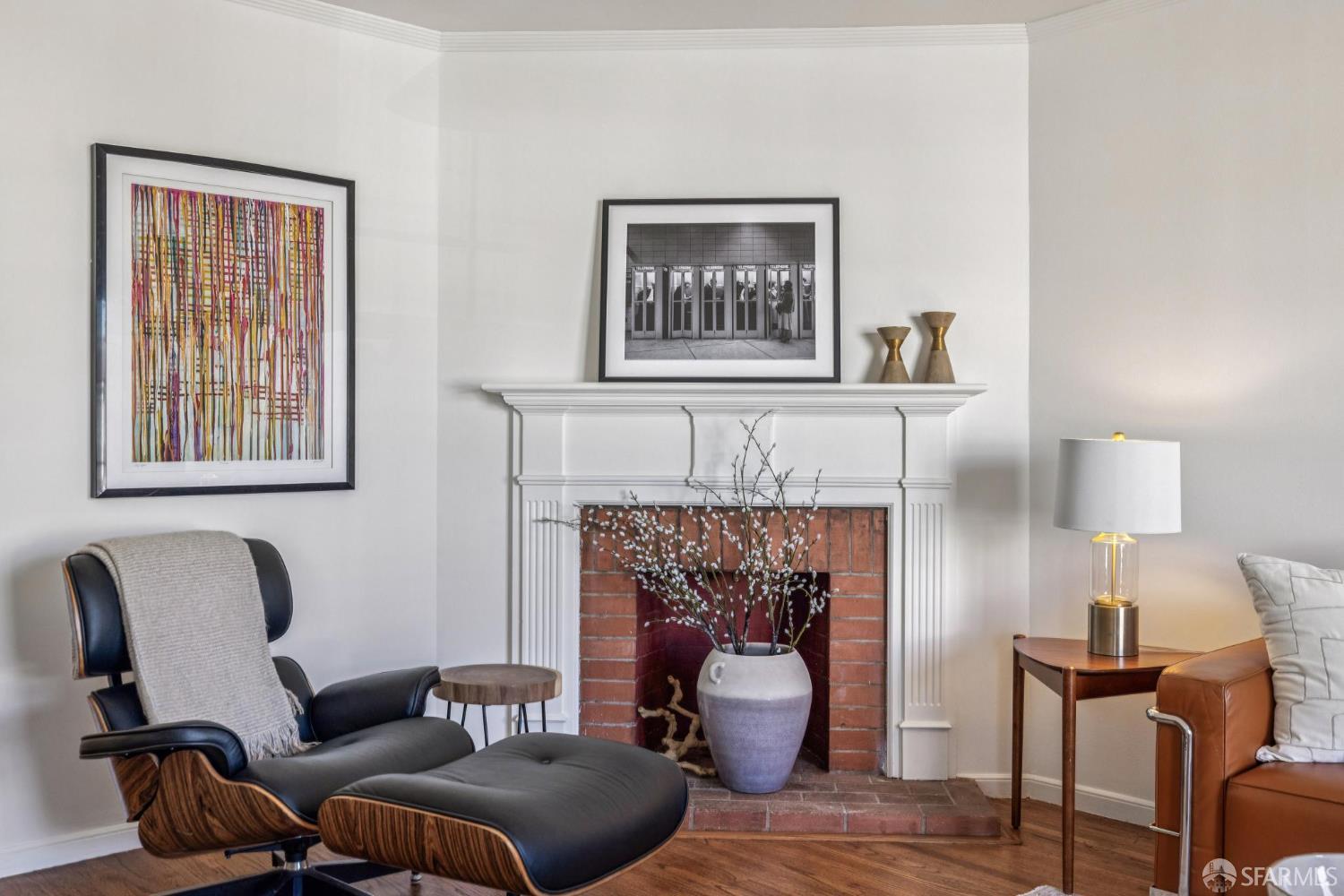 2015-2017 Judah Street San Francisco, CA 94122 - Photo 54 of 58 a living room with furniture and a fireplace