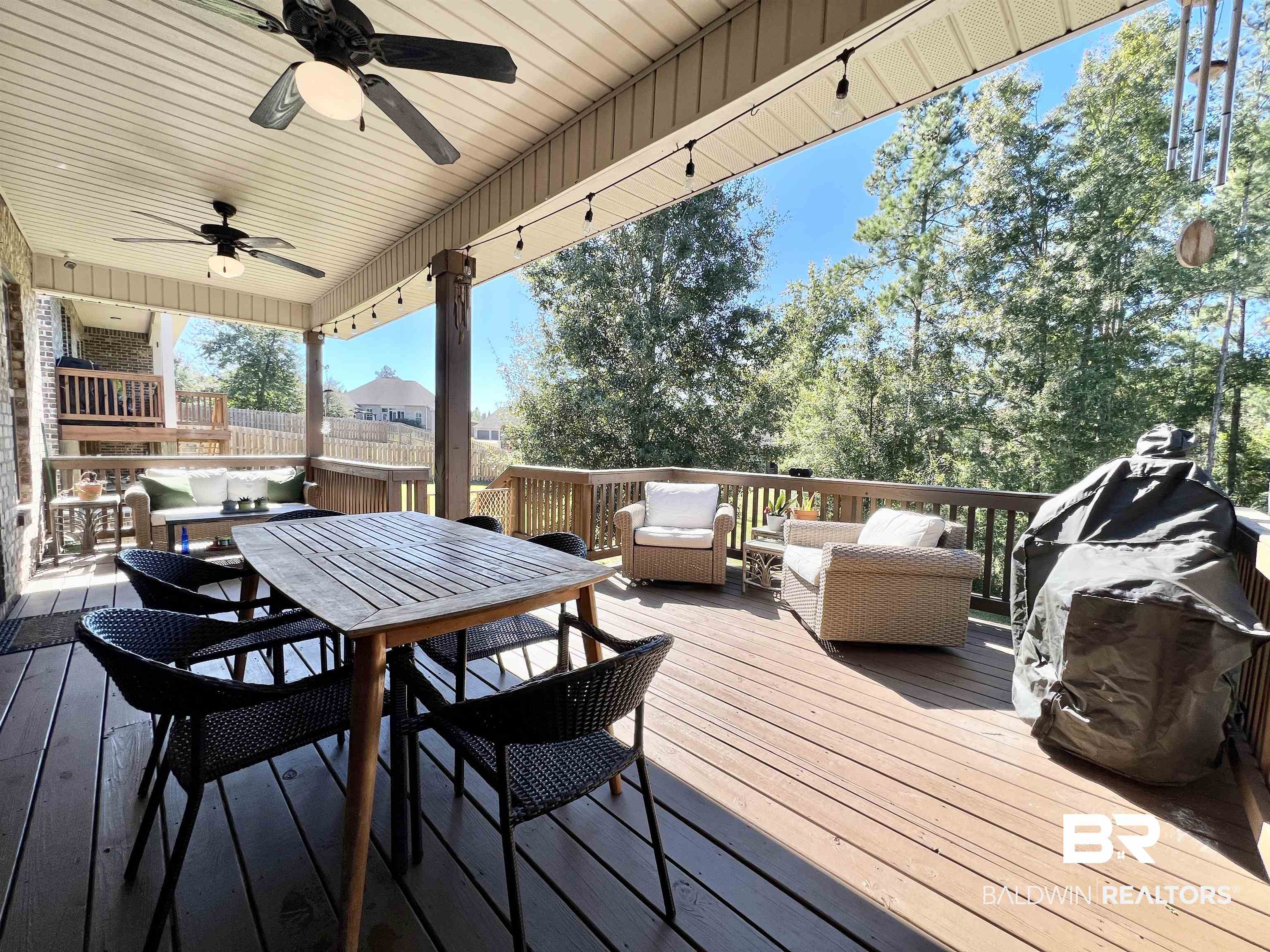 32290 Calder Court Daphne, AL 36527 - Photo 47 of 59 Wooden deck featuring ceiling fan