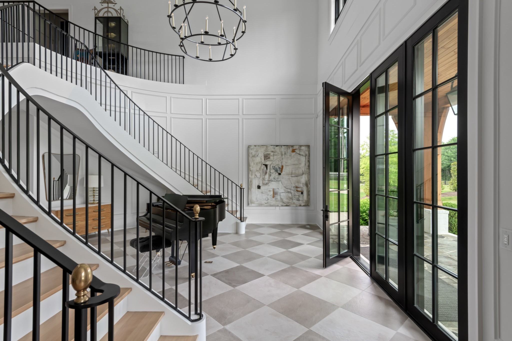 1561 Sunset Road Brentwood, TN 37027 - Photo 11 of 67 a view of staircase with lots of frames on wall and windows