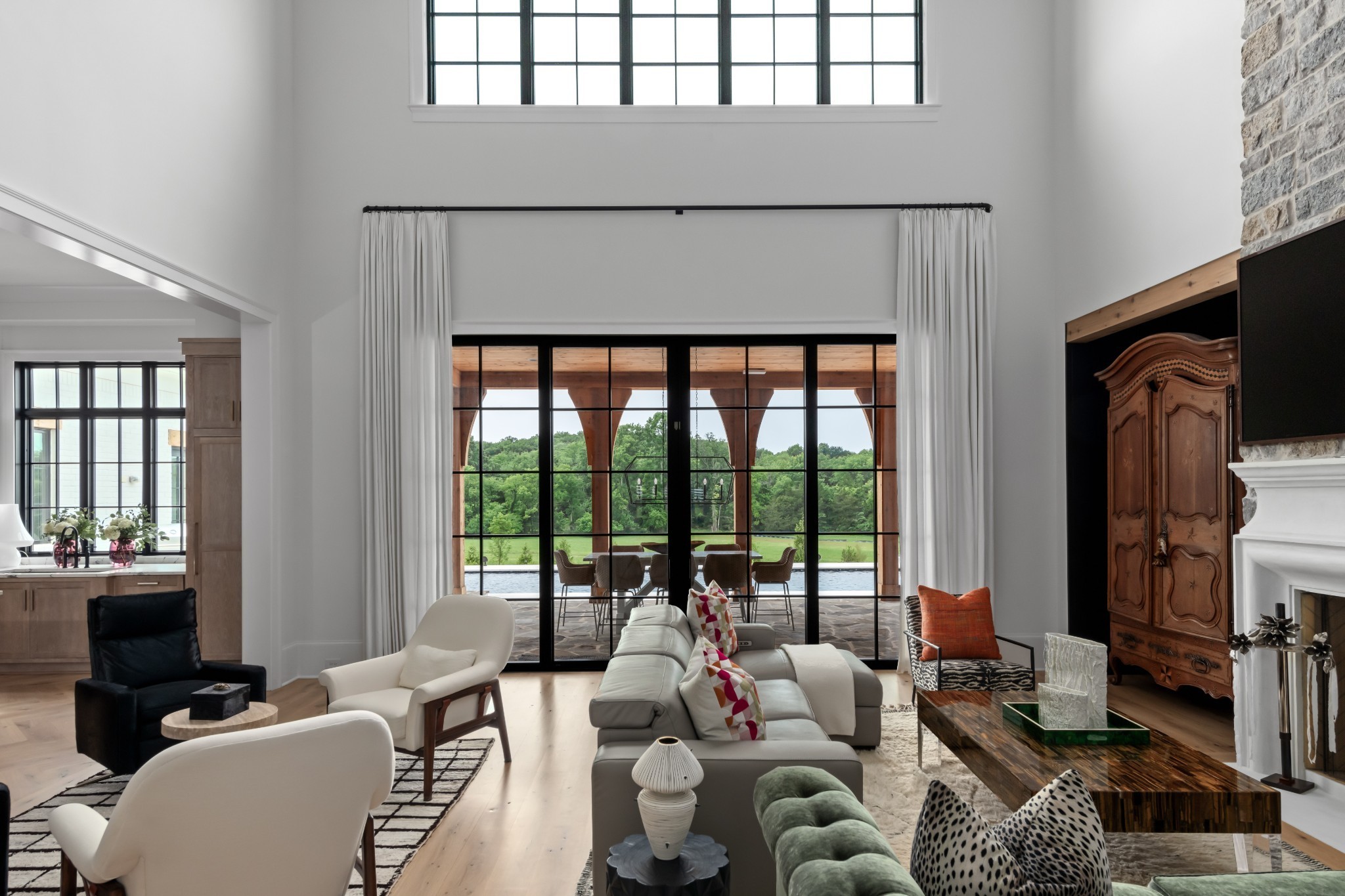 1561 Sunset Road Brentwood, TN 37027 - Photo 13 of 67 a living room with furniture and a floor to ceiling window