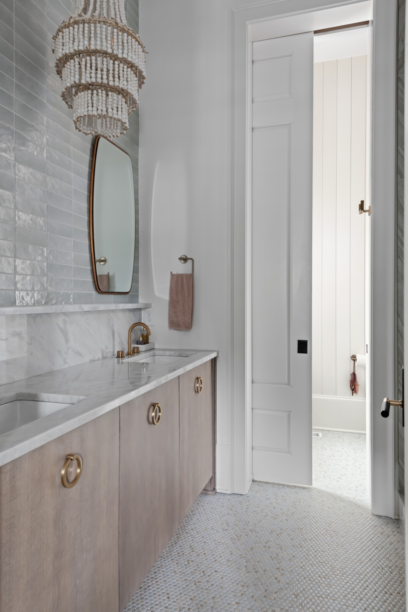 1561 Sunset Road Brentwood, TN 37027 - Photo 34 of 67 a bathroom with a sink a mirror and a shower