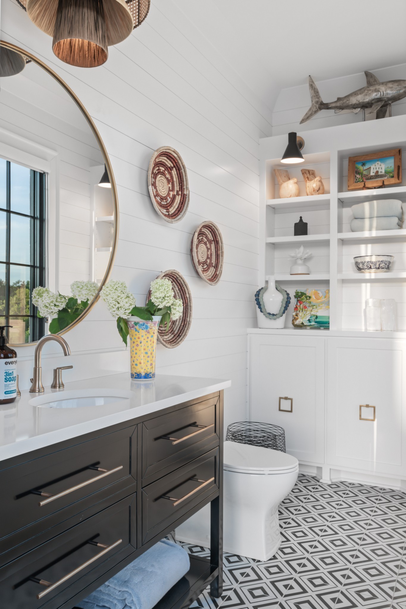 1561 Sunset Road Brentwood, TN 37027 - Photo 64 of 67 a bathroom with a toilet a sink and a mirror