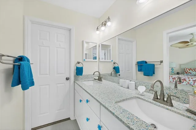 a view of a chairs and table in a patio