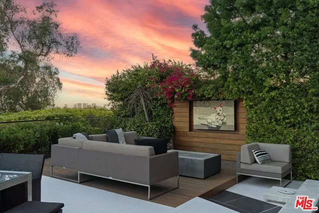 a view of a couches in the roof deck