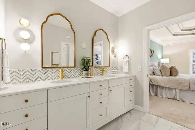 a view of a lake with a yard