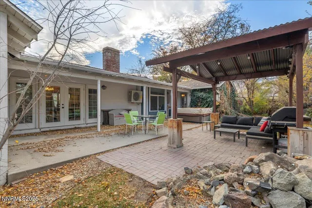 a house view with a sitting space