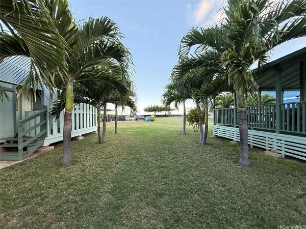 a view of backyard with green space