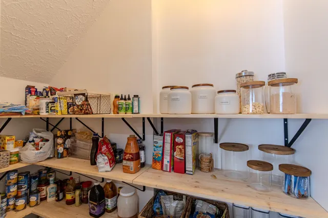 a view of storage and utility room