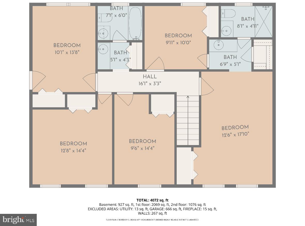 4410 Guinea Road Fairfax, VA 22032 - Photo 59 of 59 Upper Level Floor Plan