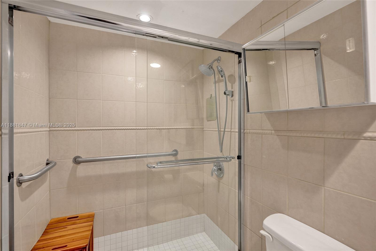 4250 Galt Ocean Drive, Unit 4P Fort Lauderdale, FL 33308 - Photo 16 of 29 a bathroom with a shower and a toilet