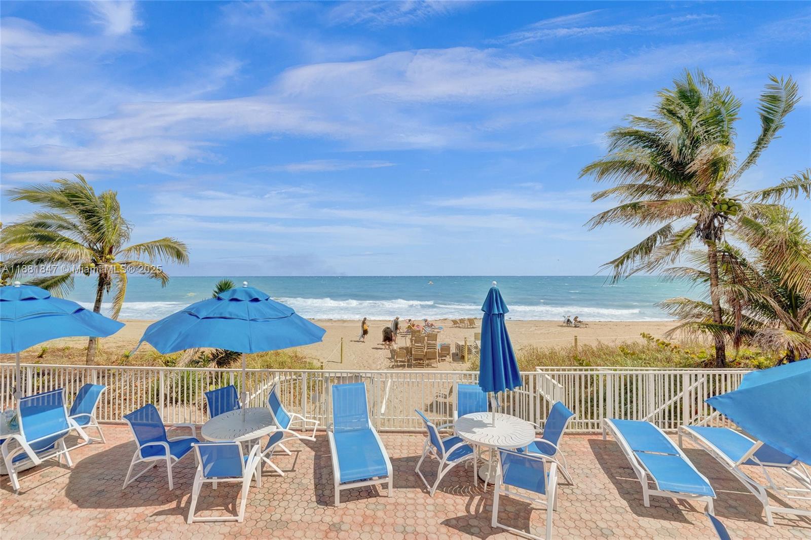 4250 Galt Ocean Drive, Unit 4P Fort Lauderdale, FL 33308 - Photo 28 of 29 a view of a chairs and table in patio