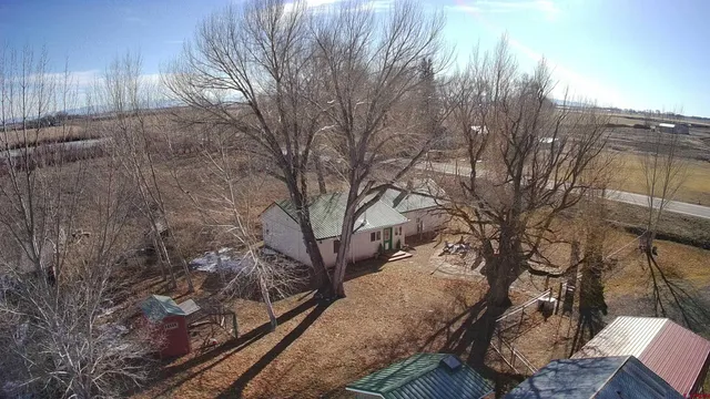 a view of a town with mountain view
