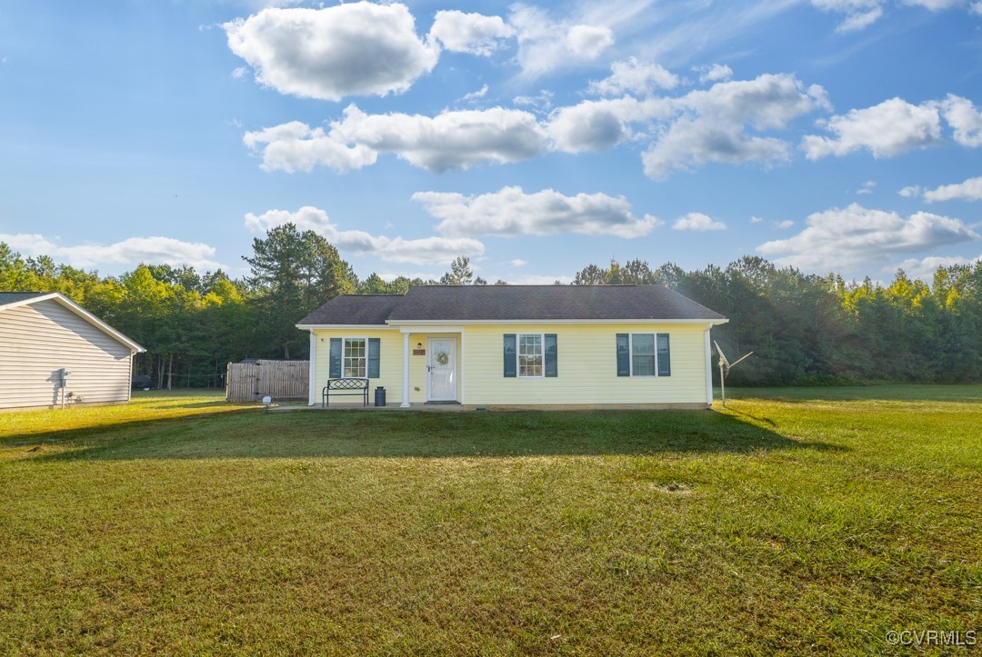 96 Horseshoe Road Jarratt, VA 23867 - Photo 1 of 36 View of front facade with a front yard