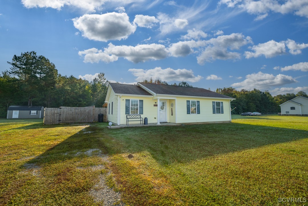 96 Horseshoe Road Jarratt, VA 23867 - Photo 36 of 36 View of front of home with a front yard