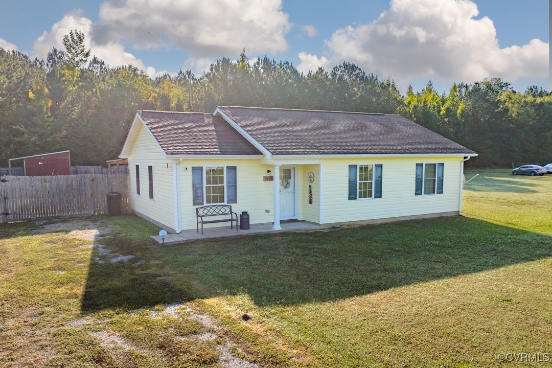 96 Horseshoe Road Jarratt, VA 23867 - Photo 5 of 36 View of front facade featuring a patio area and a