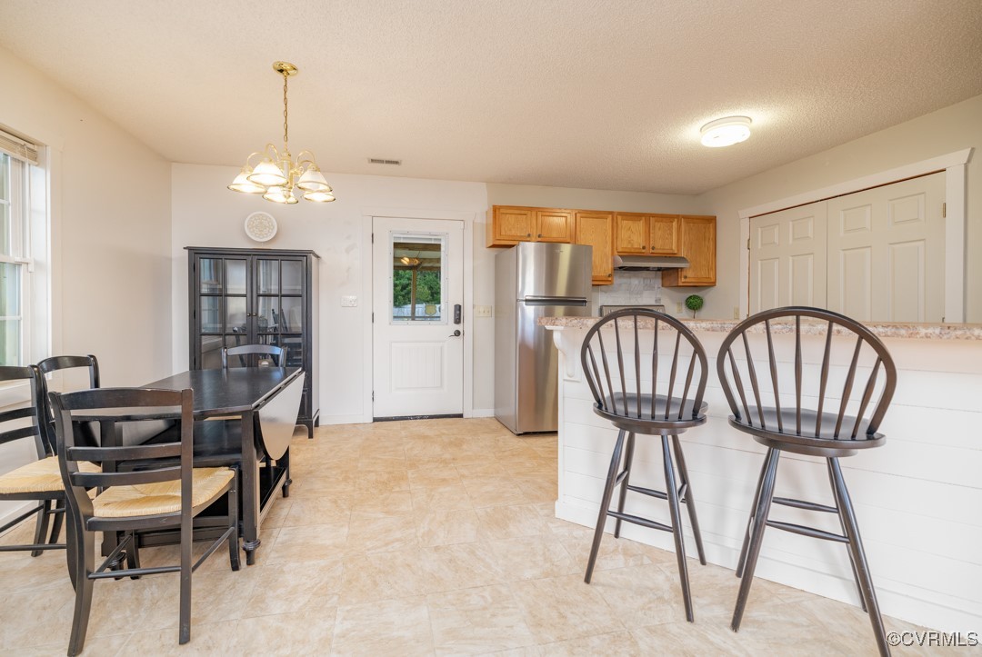 96 Horseshoe Road Jarratt, VA 23867 - Photo 9 of 36 Kitchen featuring stainless steel refrigerator, ha