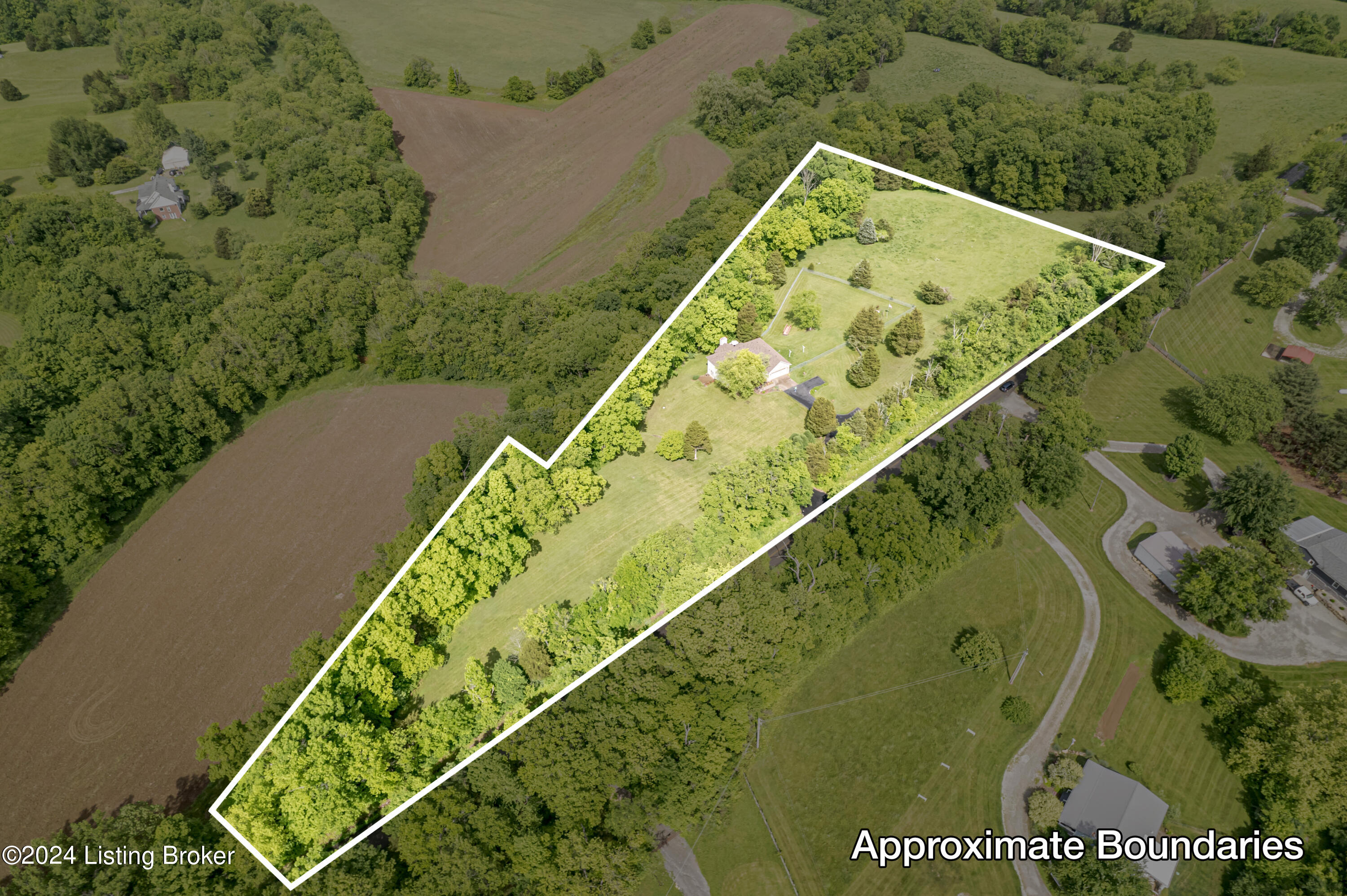988 Radcliff Road Smithfield, KY 40068 - Photo 4 of 46 Aerial view is approximate only. Please see attached survey for boundary lines.