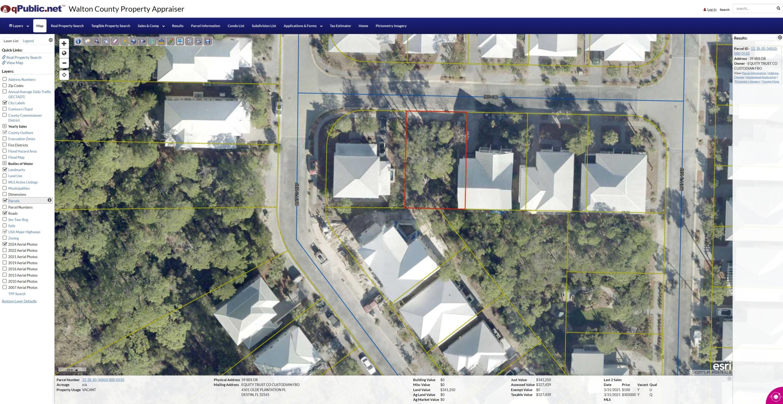 51 Ibis Drive Santa Rosa Beach, FL 32459 - Photo 2 of 4 Screenshot_10-3-2025_141644_qpublic.schn