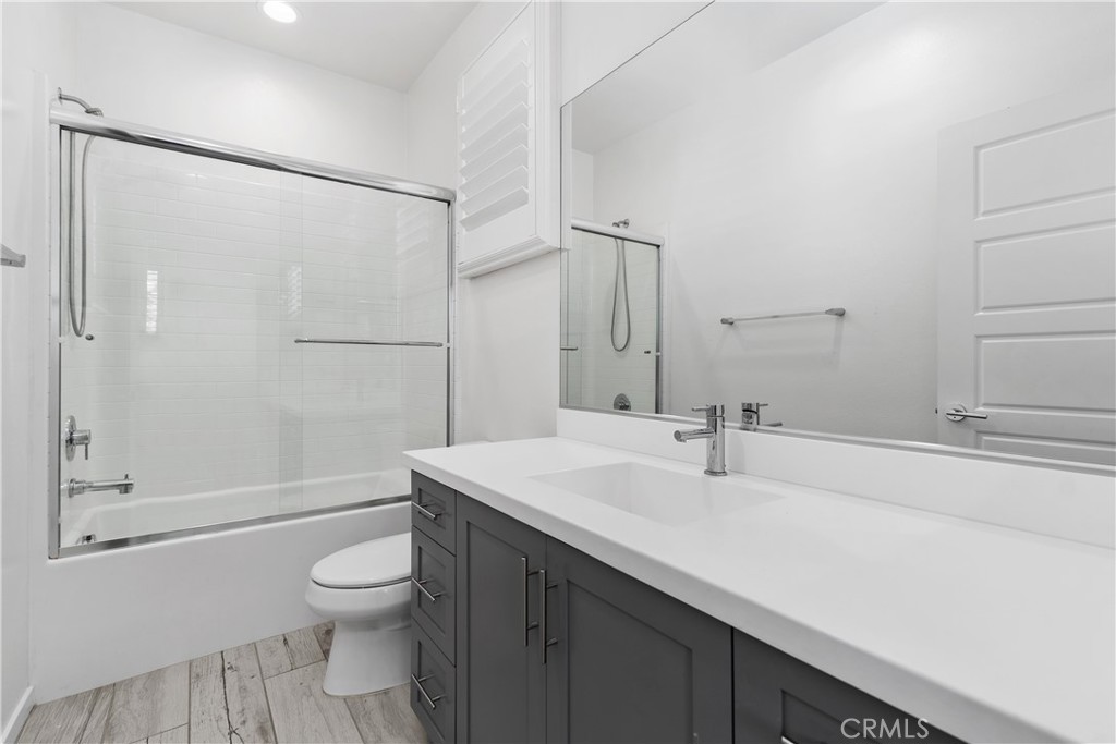 112 Menkar Irvine, CA 92618 - Photo 30 of 54 a bathroom with a sink toilet and shower