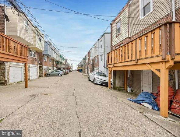 a view of a street with building