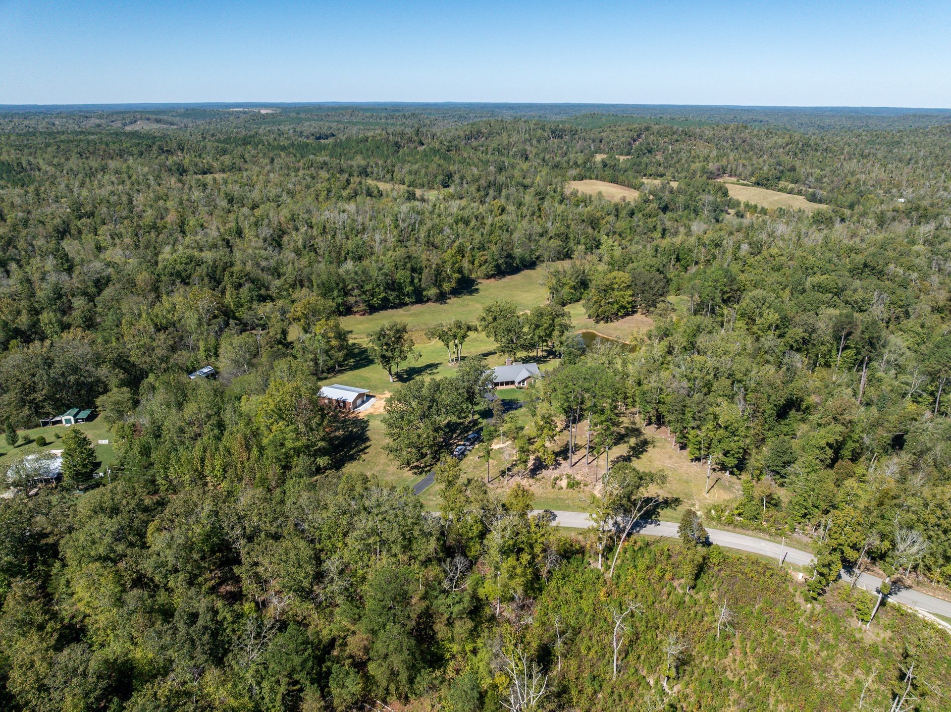 2743 Mouse Tail Road Parsons, TN 38363 - Photo 77 of 79 an aerial view of residential houses with outdoor space and trees