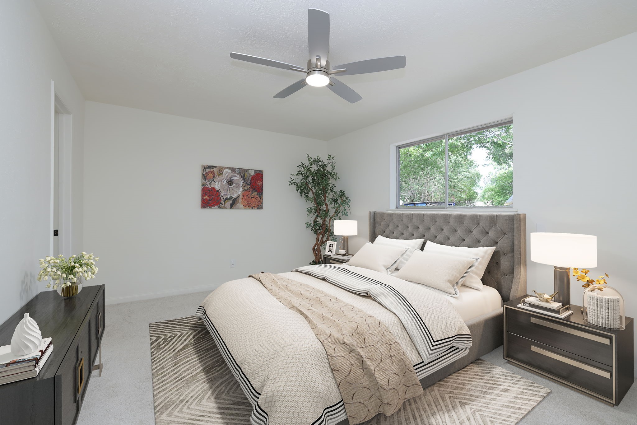 503 Allison Street Conroe, TX 77303 - Photo 20 of 37 Digitally staged primary bedroom