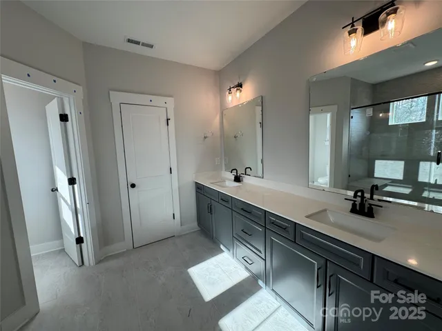 a view of a room that has a window in it