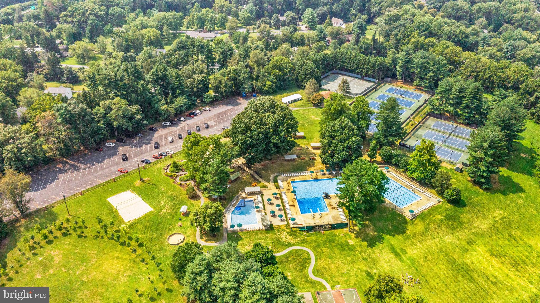 4218 Southfield Road Ellicott City, MD 21042 - Photo 56 of 59 an aerial view of a residential houses with yard and swimming pool