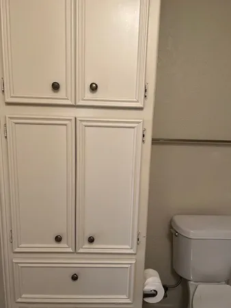 a bathroom with a toilet