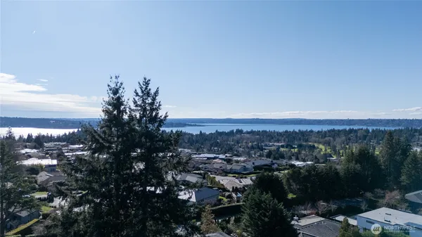 a view of city and mountain