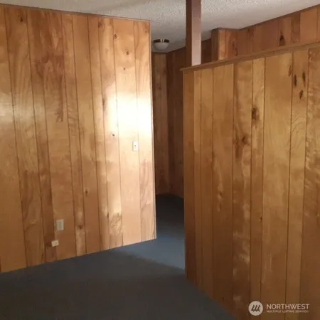 a view of wooden door