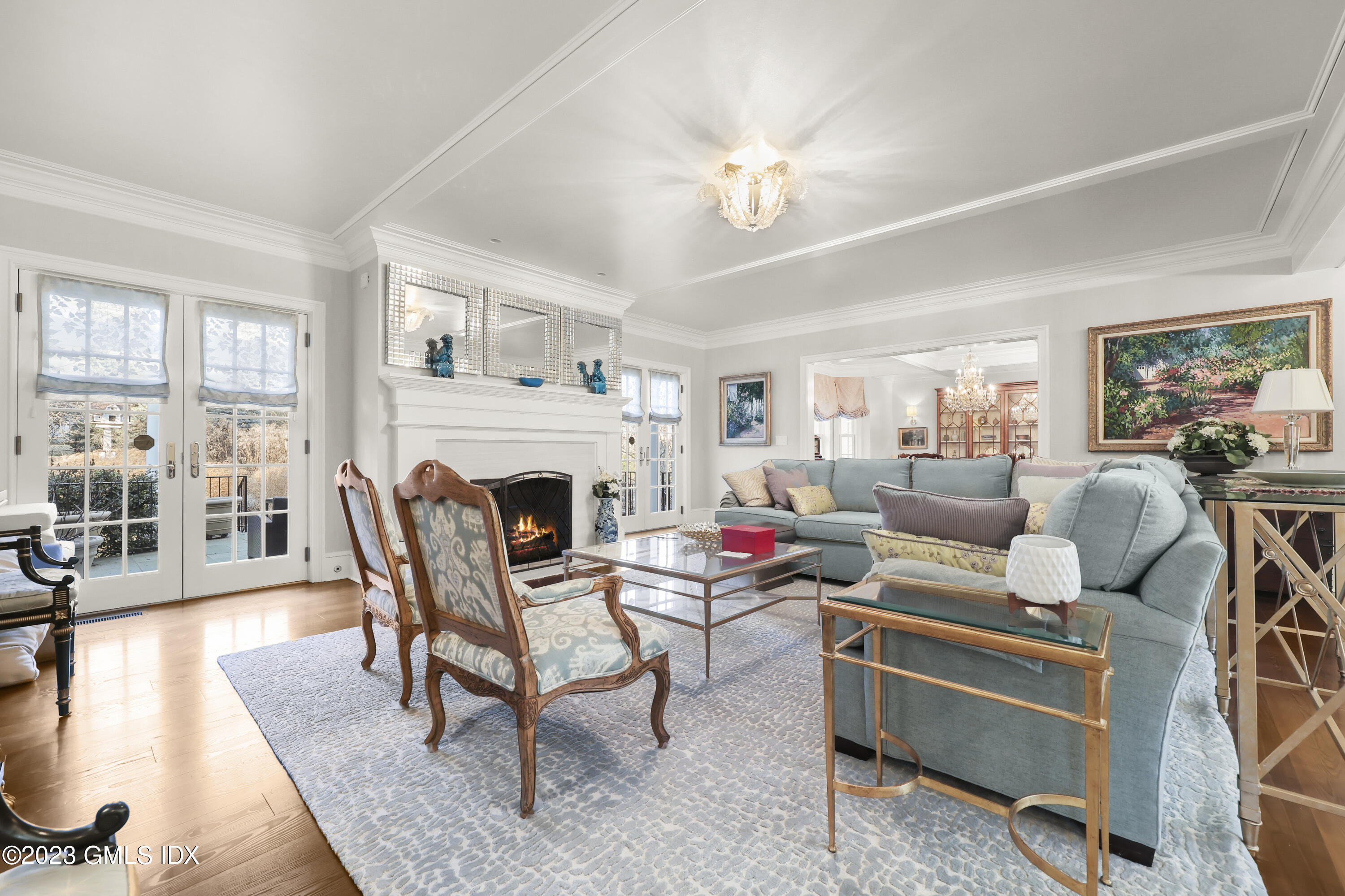 86 Winthrop Drive Riverside, CT 06878 - Photo 3 of 26 a living room with furniture and a fireplace