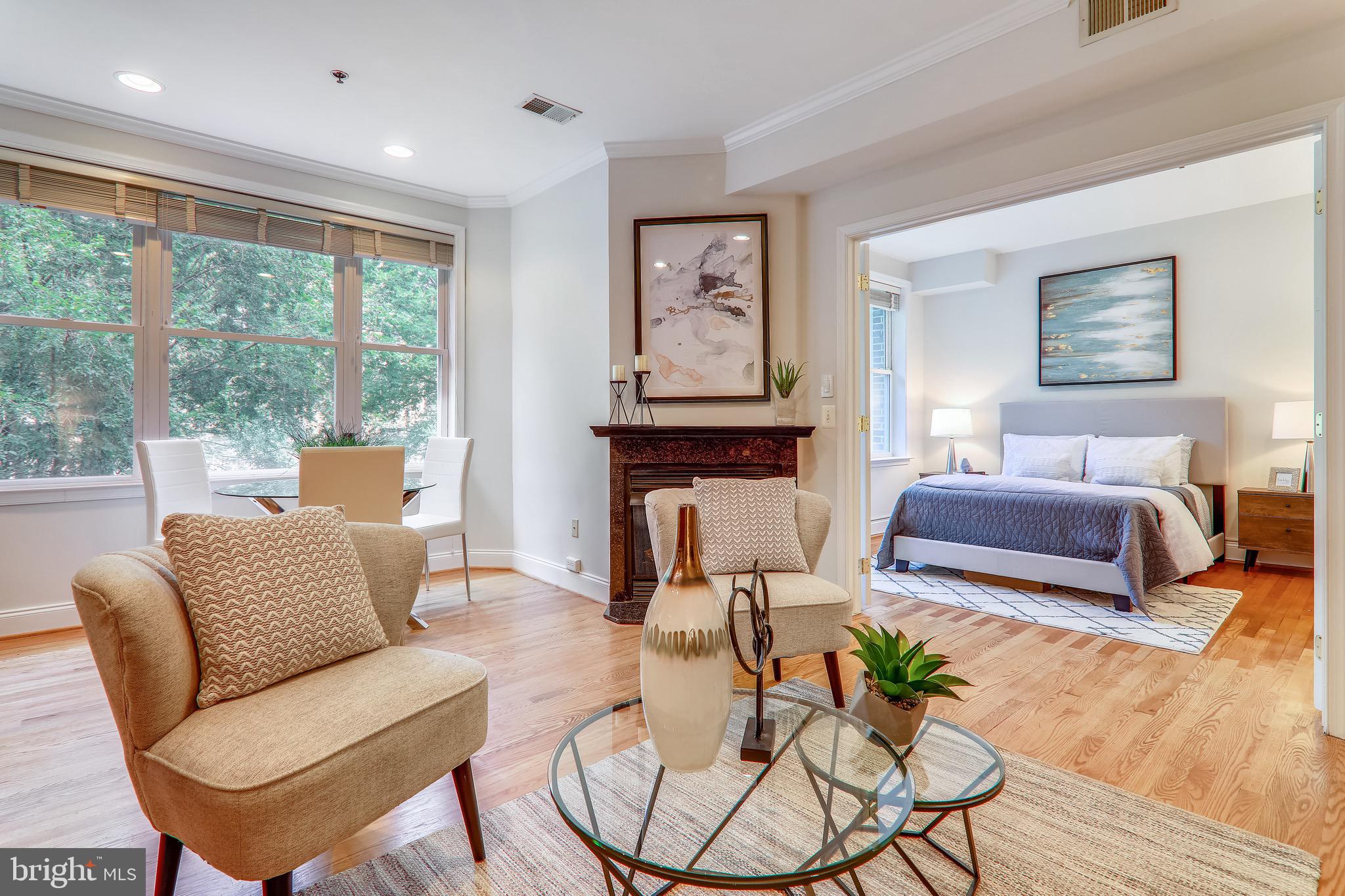 1438 Columbia Road Northwest, Unit 201 Washington, DC 20009 - Photo 12 of 27 View with doors open