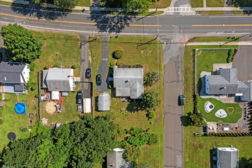 528 Morgan Road West Springfield, MA 01089 - Photo 32 of 42 an aerial view of a house with a swimming pool