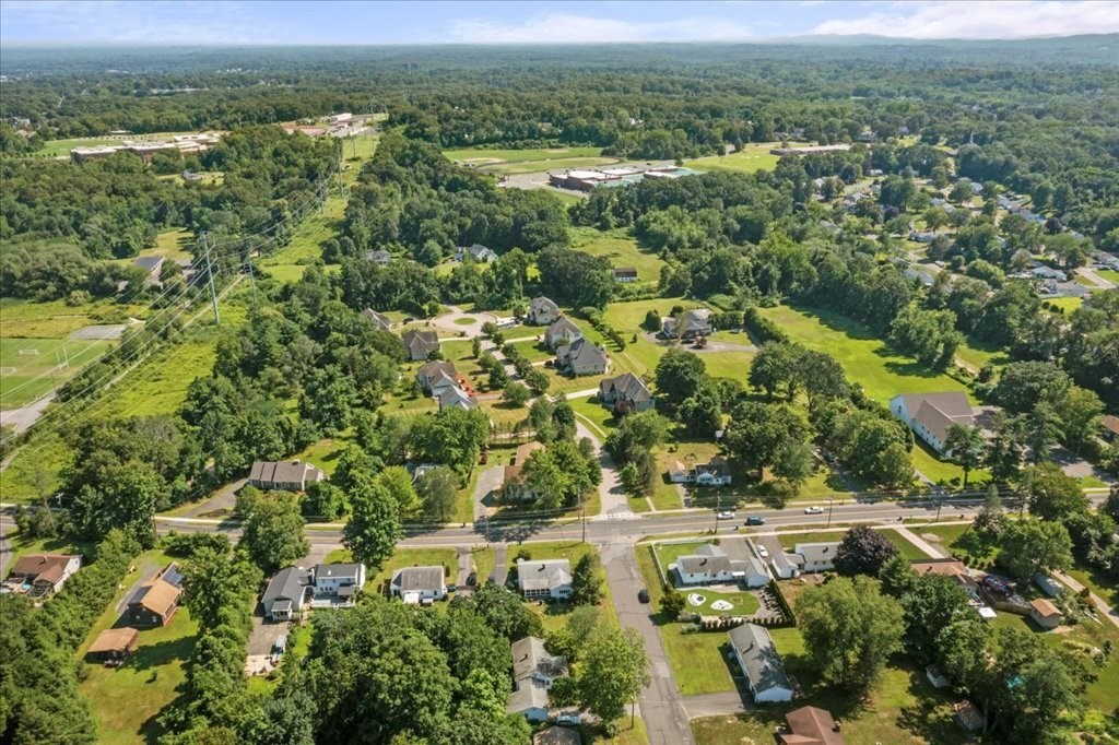 528 Morgan Road West Springfield, MA 01089 - Photo 33 of 42 an aerial view of residential houses with outdoor space and trees
