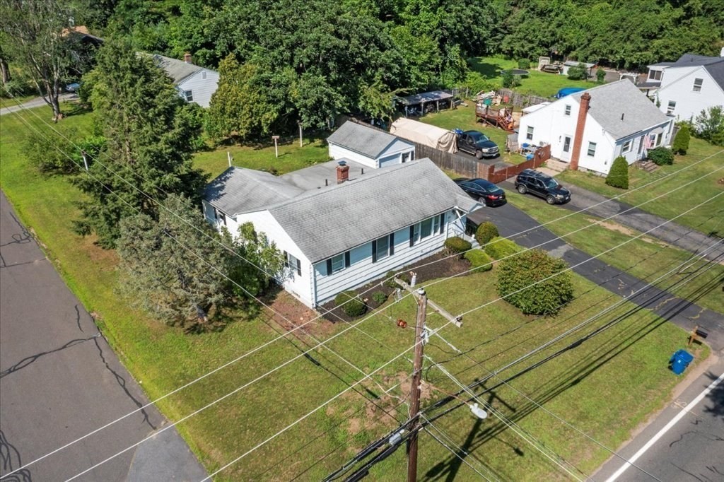 528 Morgan Road West Springfield, MA 01089 - Photo 4 of 42 an aerial view of a house with backyard