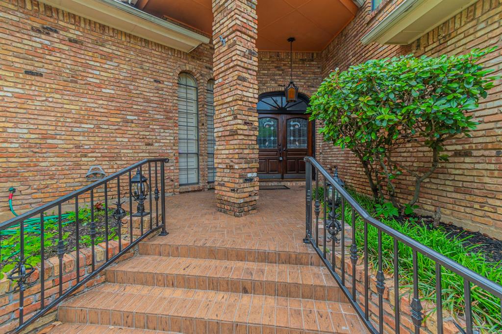 2714 Ridge Top Lane Arlington, TX 76006 - Photo 3 of 37 Property entrance featuring brick siding, french doors, and a patio