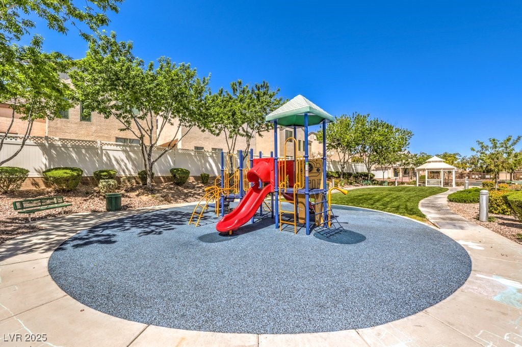 8121 Altamont Ridge Street Las Vegas, NV 89113 - Photo 26 of 27 Well kept Community jungle gym featuring a gazebo